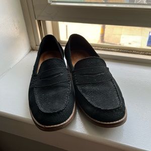 Black suede Sperry Penny Seaport Loafer 9M